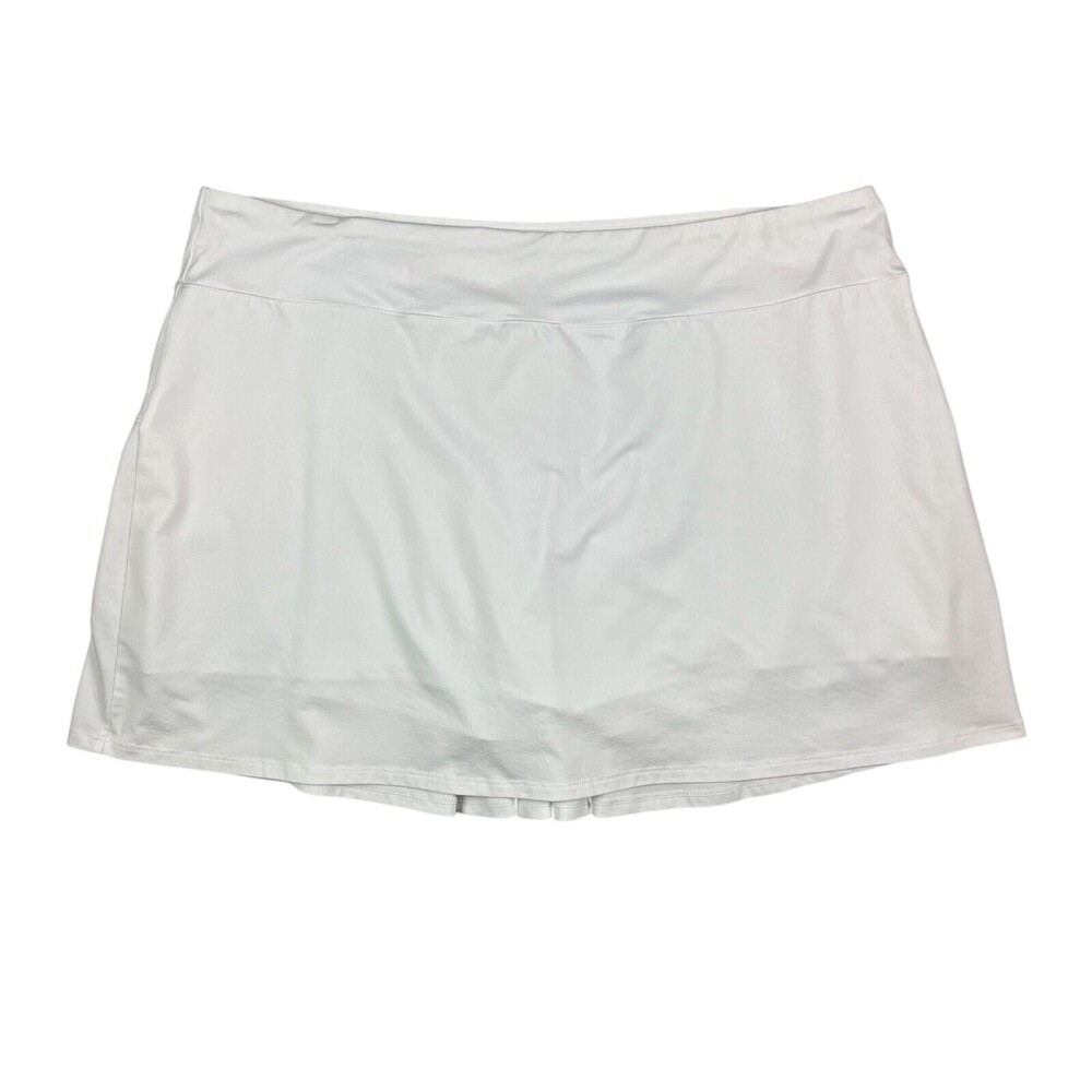 Reel Legends Women's White Tonal Pattern Keep-It-Cool Active Skort Size XL
